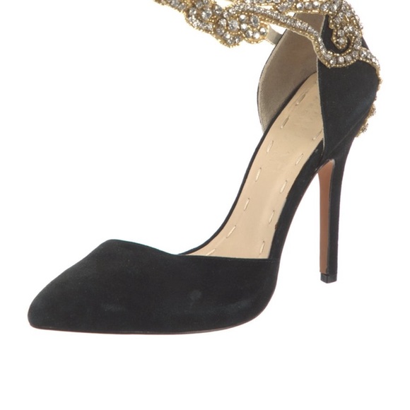 Aminah Abdul Jillil
Suede Crystal Embellishments D'Orsay Pumps - Picture 2 of 5